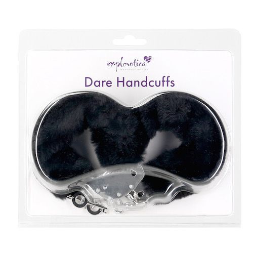 Dare Handcuffs Plush Black