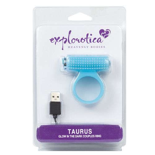 Taurus Rechargeable Glow in the Dark Couples Ring